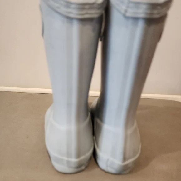 Hunter rain boots toddler girls size 7B/8G Light Grey - Picture 3 of 8
